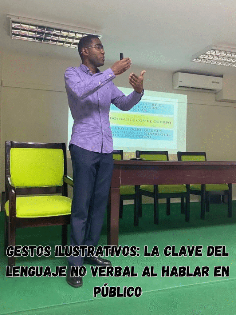 Gestos ilustrativos: la clave del lenguaje no verbal al hablar en público
