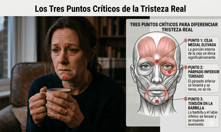 expresiones faciales de tristeza